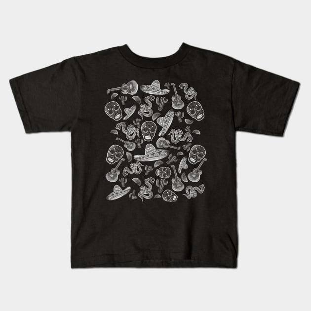 Mexican Pattern design No.2 Kids T-Shirt by JDP Designs
